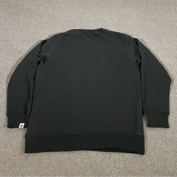 A Bathing Ape College Felt Patch Multicoloured Crewneck Sweatshirt Size XL - Picture 7 of 9